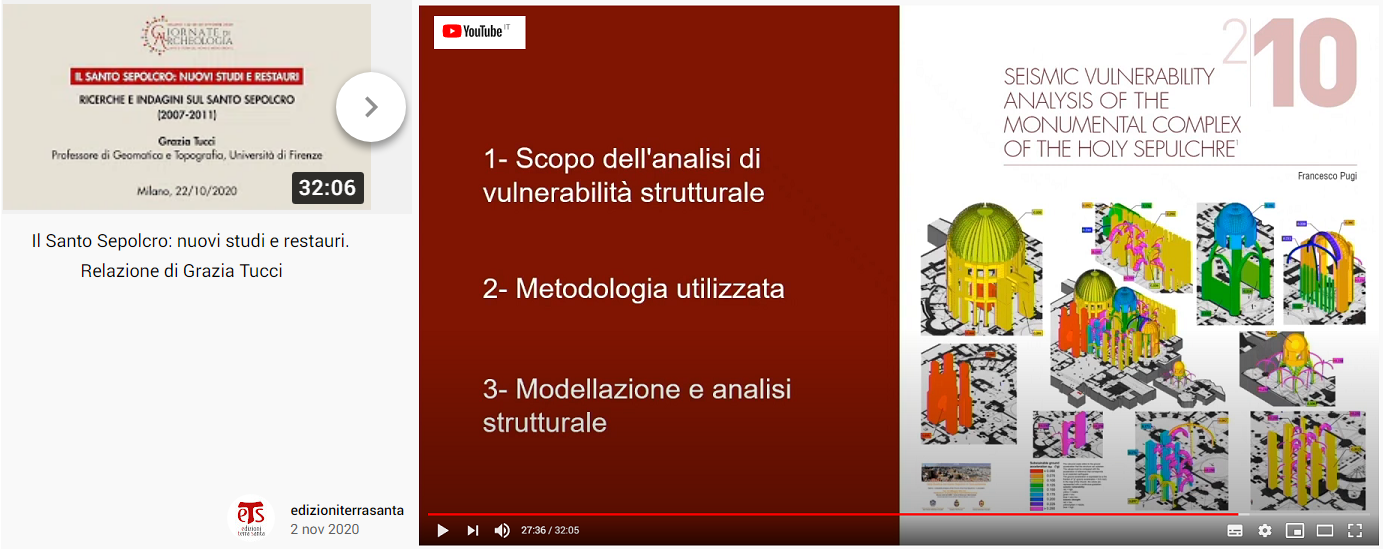 Video dal Convegno: Il Santo Sepolcro. Nuovi studi e restauri