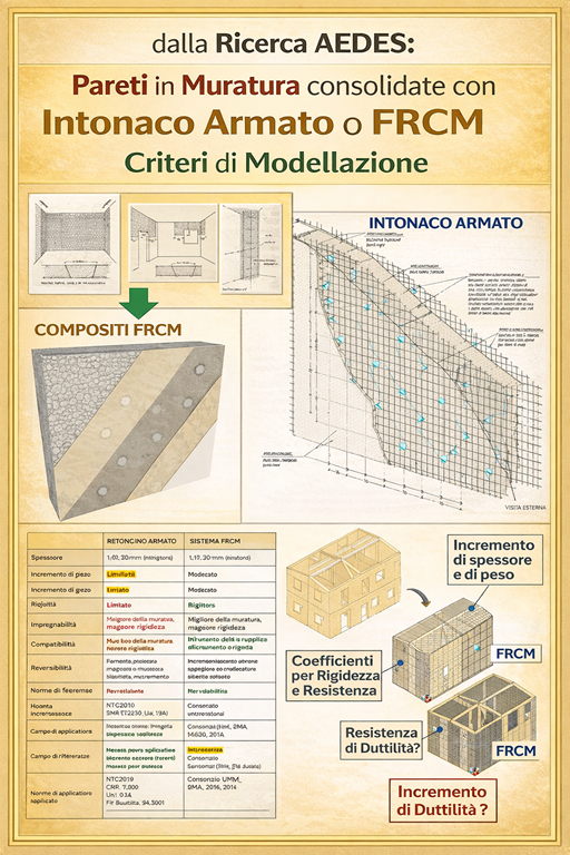 Intonaco Armato o FRCM: Criteri di Modellazione