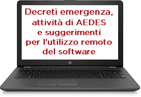 Decreti per l'emergenza e attività di AEDES